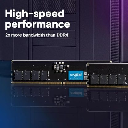 CRUCIAL 16GB/32GB DDR5-5600 UDIMM CL46 (16Gbit) - Image 2